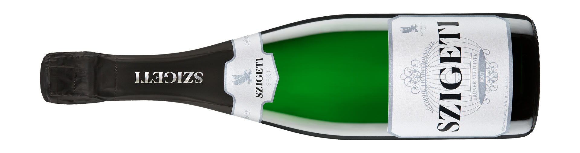 Siegerwein. Sektkellerei Szigeti . Sekt Austria g.U. Gr�ner Veltliner Brut NV Burgenland