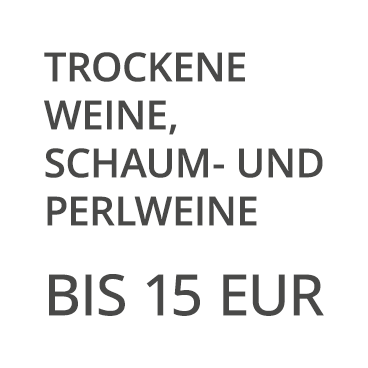 Weine, Schaum- und Perlweine bis 15 EUR